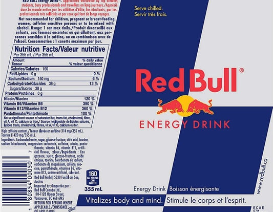 Original Red Bull 20oz Tumbler