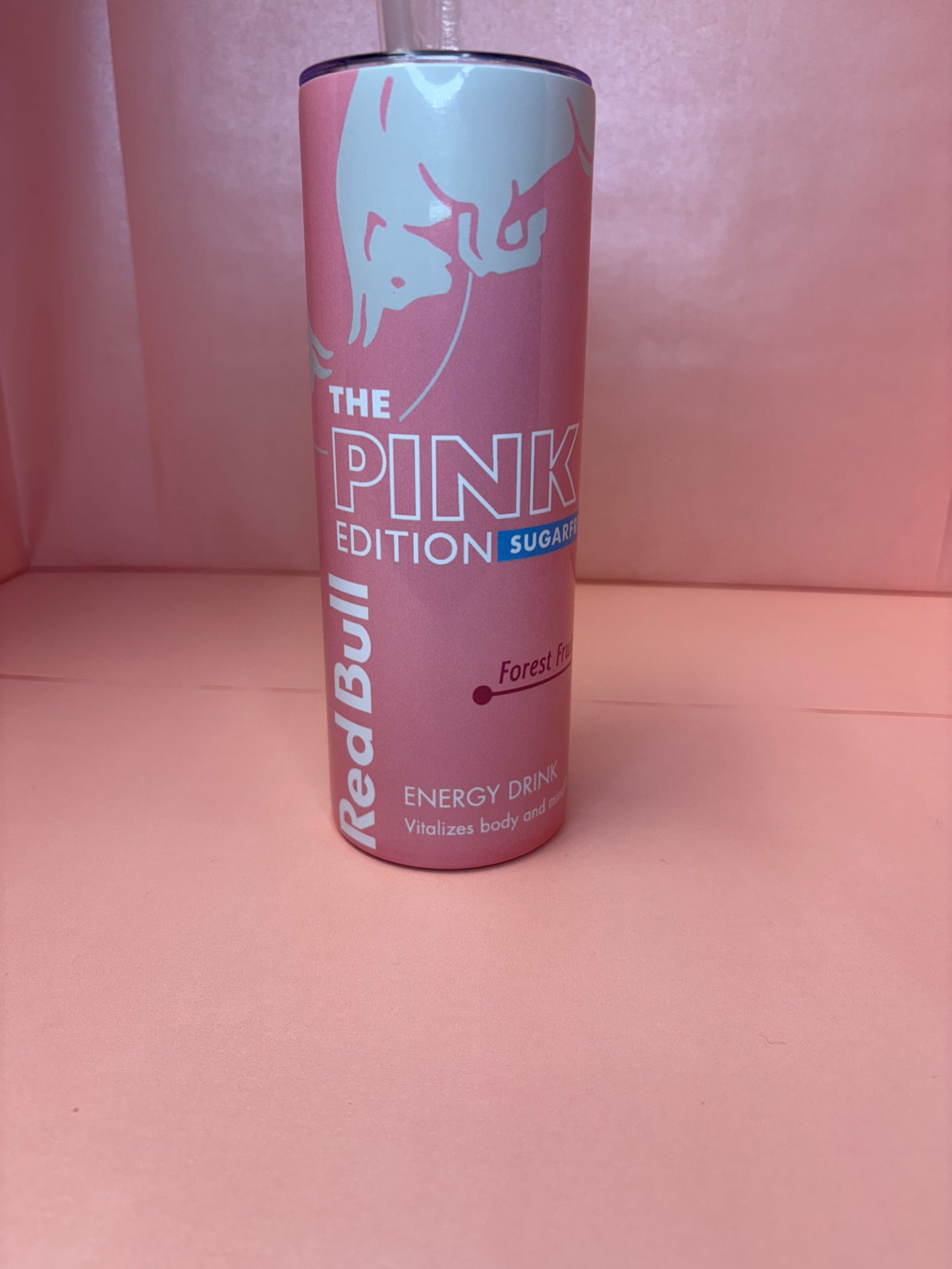 Pink Redbull 20oz Tumbler