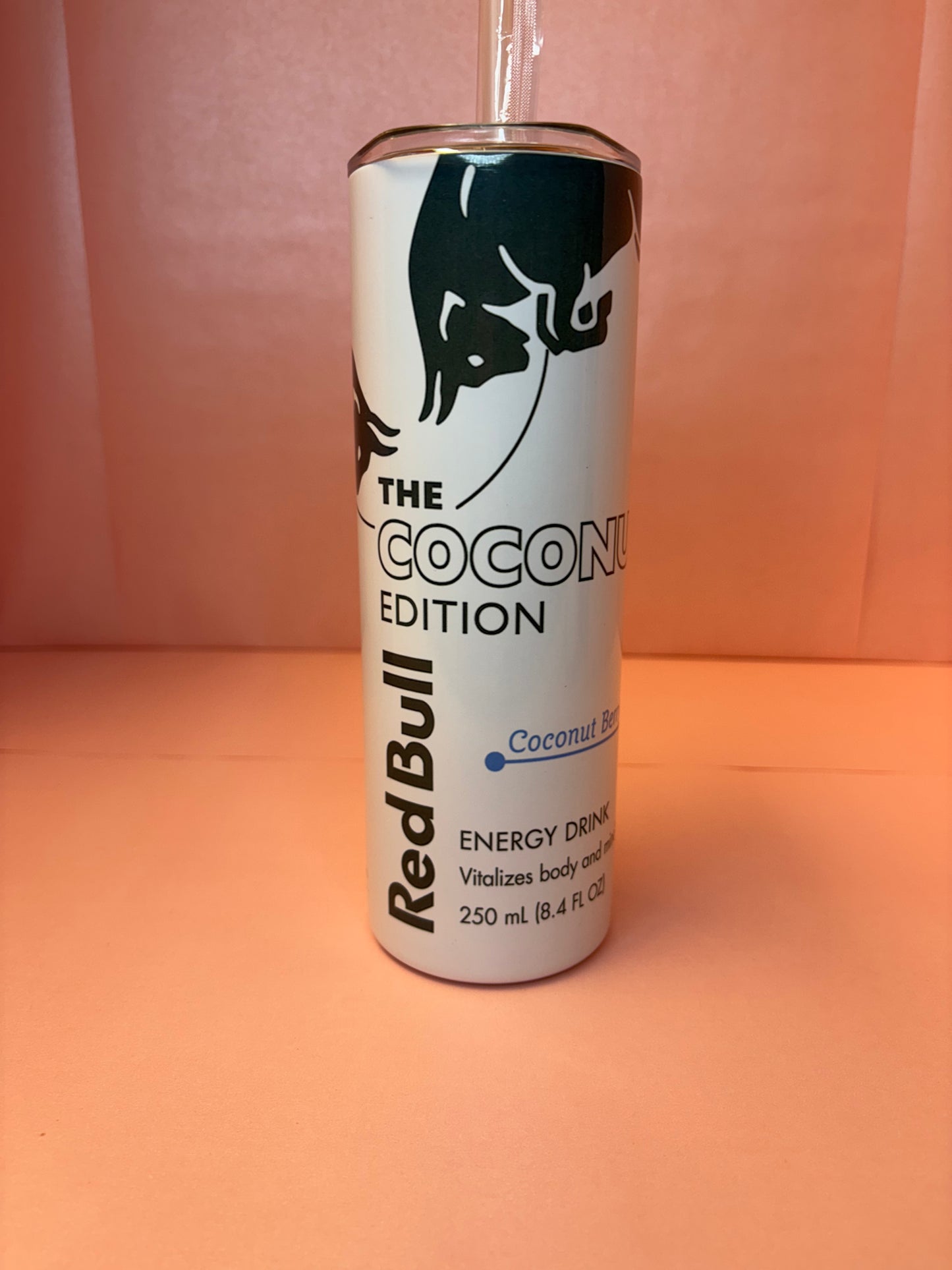 White Redbull 20oz Tumbler